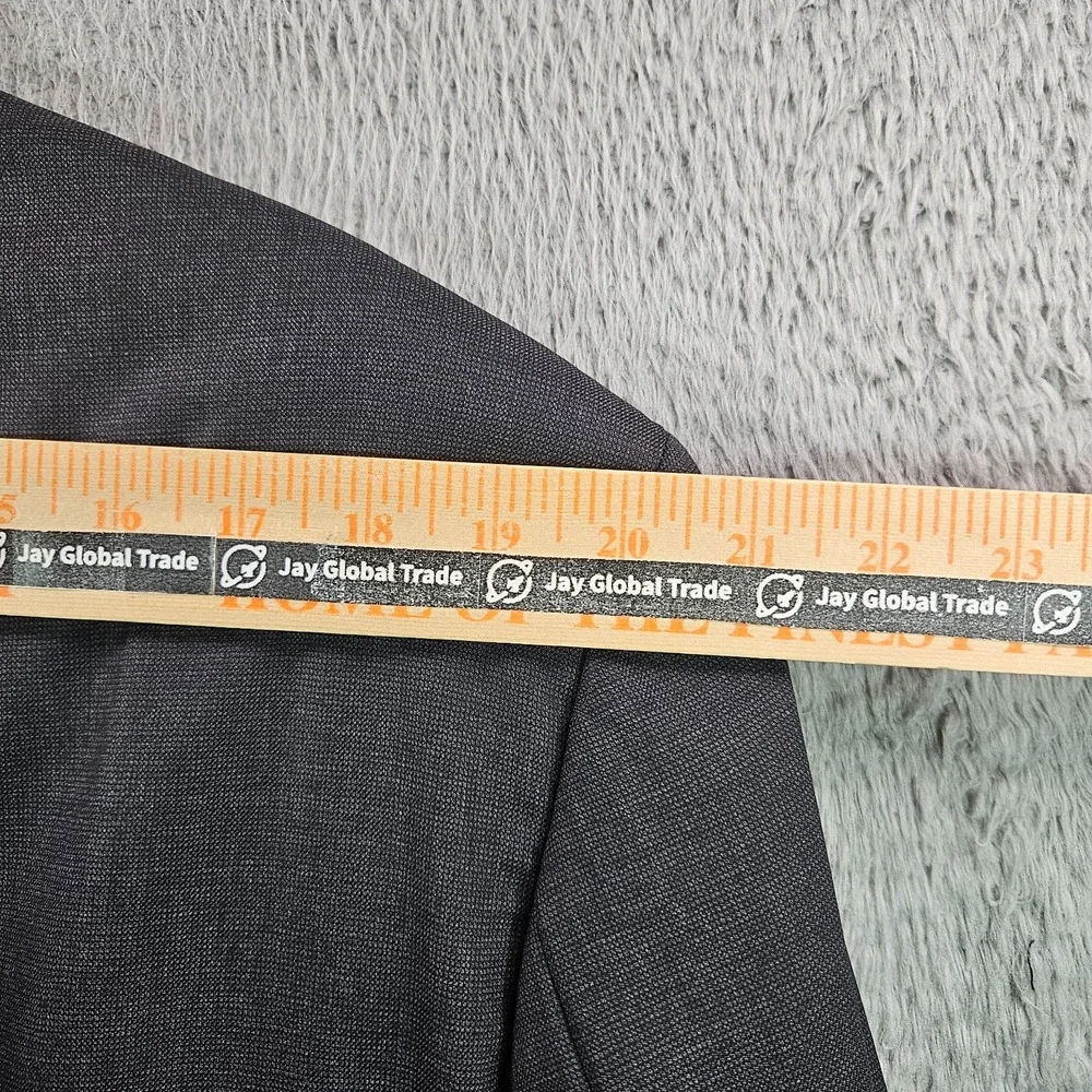Brooks Brothers 46L Wool Suit Blazer Men Charcoal‎ Gray - Please Read